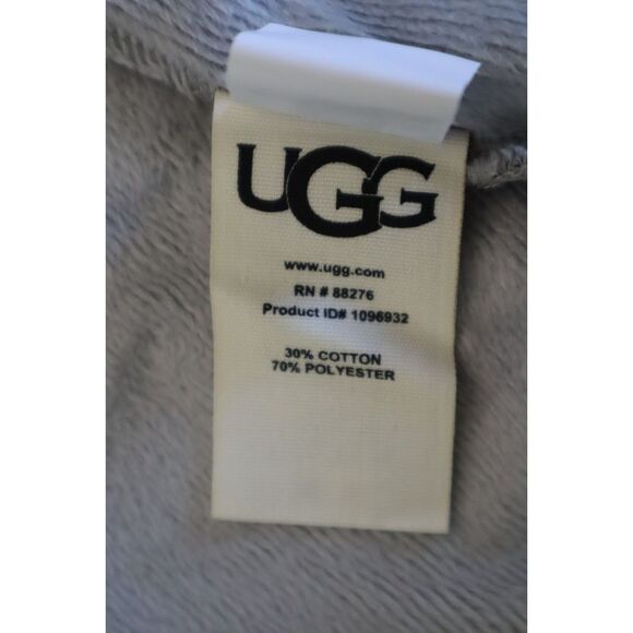 UGG 1096932 Men's Sz XL/2XL Gray Heather Robinson Cotton Fleece Robe - Picture 8 of 13
